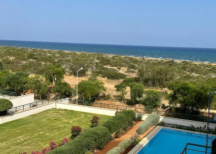 Laura With A View Of The Sea Near The In Northern Cyprus