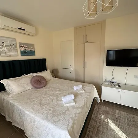 Laura With A View Of The Sea Near The In Northern Cyprus