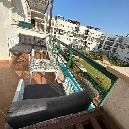 Laura With A View Of The Sea Near The In Northern Cyprus